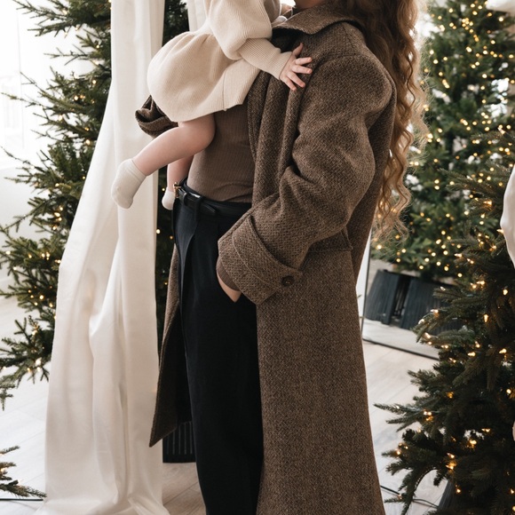 Anedit brown wool coat - Picture 5 of 5